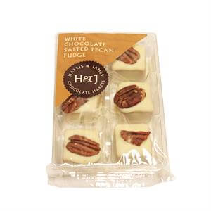H&J White Chocolate Salted Pecan Fudge Bites 90g